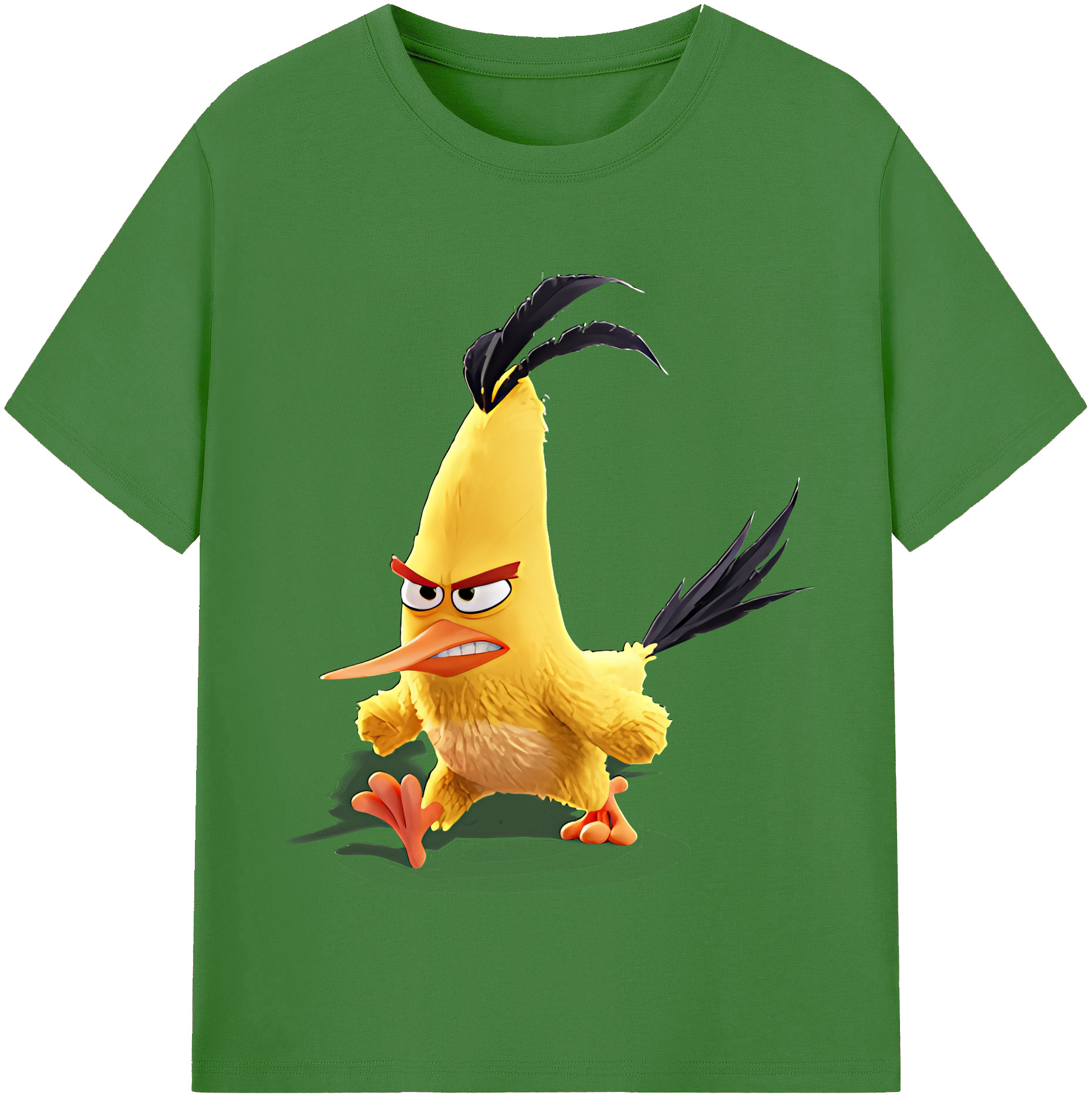 （画像用） Angry Birds アングリーバード レディースカジュアルプリントTシャツ（綿100％）